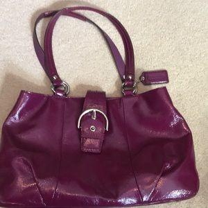 Coach leather purse.Beautiful Orchid color.